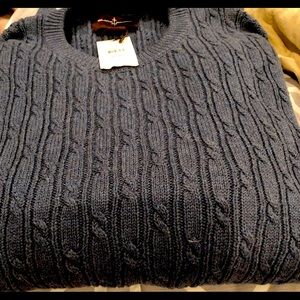 Men’s Blue Dusk Heather Sweater, Brand New with Tag